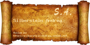 Silberstein Andrea névjegykártya